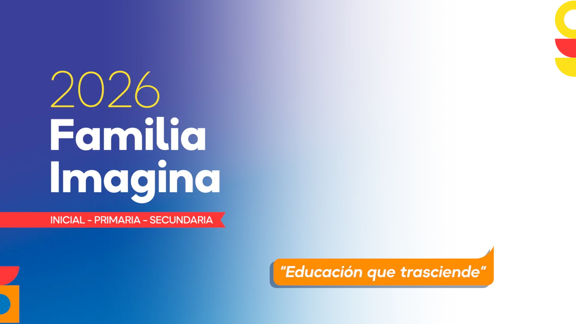 Banner Principal Letras - Familia Imagina